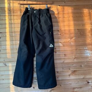 Gerry Weber Snow Pants Black Polyester Boys Size 7/8 Ski Snowboard Sled Play